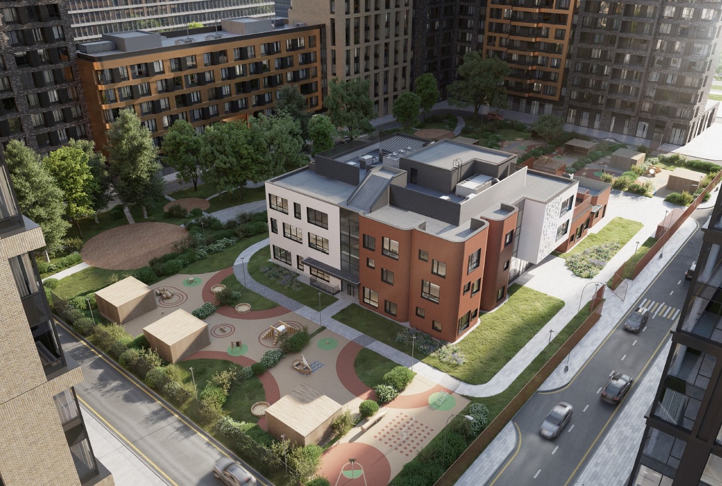 Завершено возведение монолита детского сада в первом премиальном ЖК ВАО